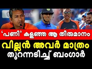 അവരുടെ ആവശ്യം മറ്റൊന്നായിരുന്നു; വെളിപ്പെടുത്തലുമായി ബംഗാര്‍