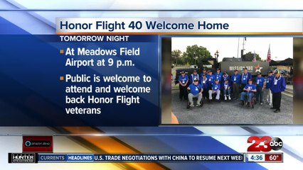 Public invited to welcome Honor Flight veterans home