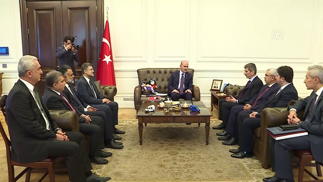 Bakan Soylu, Kolluk Gözetim Komisyonu üyelerini kabul etti - ANKARA