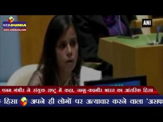 एनम गंभीर ने संयुक्त राष्ट्र में कहा, जम्मू-कश्मीर भारत का आंतरिक हिसा