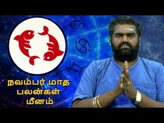 நவம்பர் மாத பலன்கள் - மீனம்