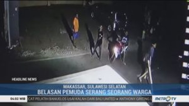 Belasan Pemuda di Makassar Serang Seorang Warga dengan Senjata Tajam