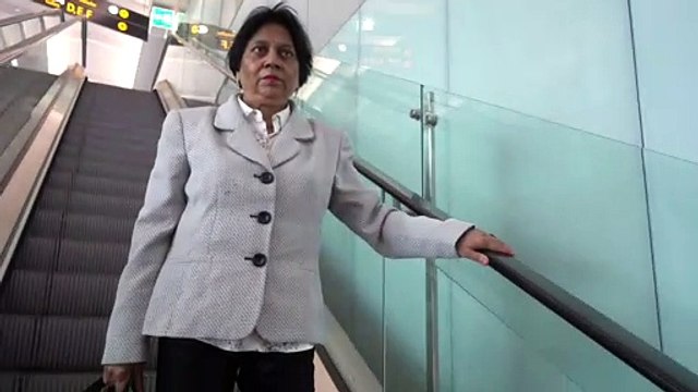 BDMV-70 Aruna & Hari Sharma at Oslo Lufthavn Gardermoen. for Baggage reclaim Sep 19, 2019