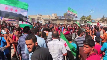 Esed rejimi, Rusya ve Çin protesto edildi - İDLİB