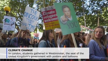 Climate change protests ripple around the world