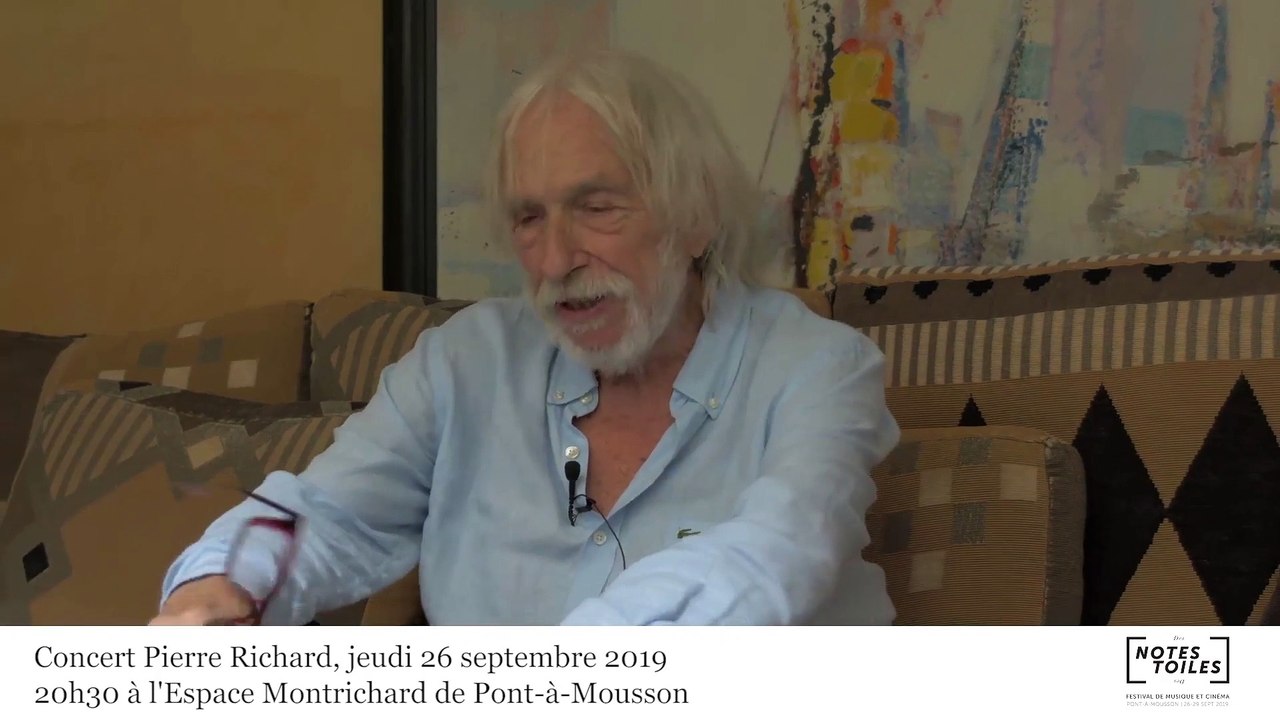 Concert en hommage à Pierre Richard, le 26 septembre prochain à Pont-à-Mousson pour le Festival des Notes et des Toiles