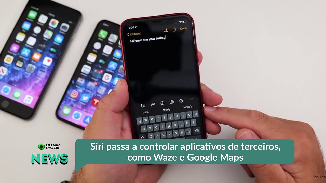 Siri passa a controlar aplicativos de terceiros, como Waze e Google Maps