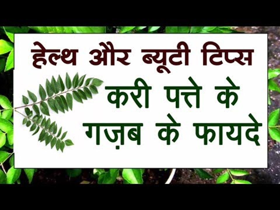 करी पत्ते के ग़ज़ब के फायदे II  Benefits of Curry Leaf II Health and Beauty Tips