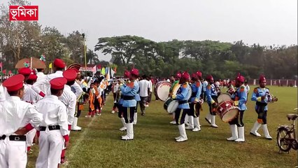স্বাধীনতা দিবসে স্কুলের ছাত্র ছাত্রীদের মুক্তিযুদ্ধ ভিত্তিক ডিসপ্লে  কেবি হাই স্কুল ময়মনসিংহ (1)