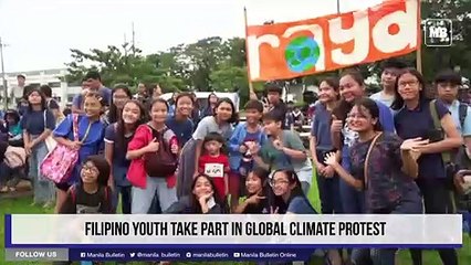 Filipino youth take part in global climate protest