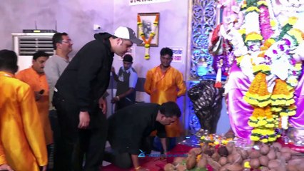 Krushna Abhishek ,Hemant Pandey At Poster Launch Of Film Time Nahi Hai At Andheri Cha Raja