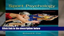 [Doc] Sport Psychology: Concepts and Applications