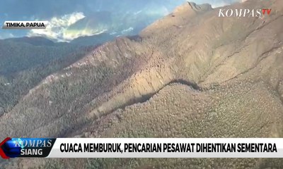 Cuaca Memburuk, Pencarian Pesawat Hilang di Papua Dihentikan Sementara