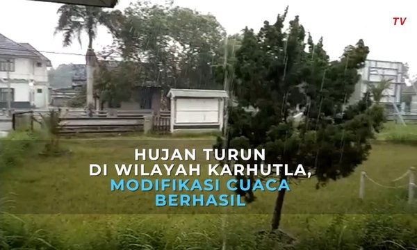 Hujan Turun di Wilayah Karhutla, Modifikasi Cuaca Berhasil