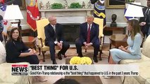 President Trump says his good relationship with Kim Jong-un is the "best thing" that has happened to U.S. in the past 3 years