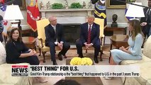 President Trump says his good relationship with Kim Jong-un is the 