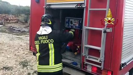 Marineo (PA) - Incendio fienile (20.09.19)