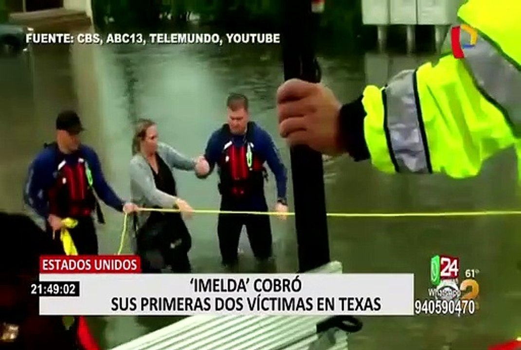 EEUU: dos fallecidos deja paso de tormenta tropical Imelda por Texas