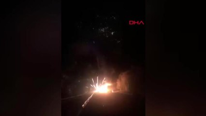 Rusya'da havai fişek taşıyan kamyon alev aldı