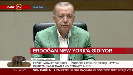 Başkan Erdoğan New York'a gidiyor