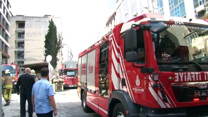 Gaziosmanpaşa’da 14 katlı bina inşaatında yangın