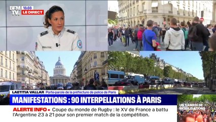 Selon la porte-parole de la préfecture de police de Paris, "la stratégie des forces de l'ordre porte ses fruits"