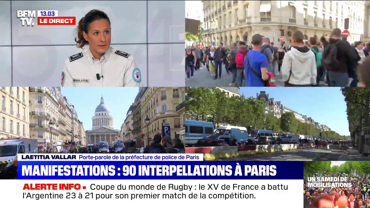 Selon la porte-parole de la préfecture de police de Paris, "la stratégie des forces de l'ordre porte ses fruits"