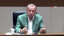 Cumhurbaşkanı Erdoğan: 'Patriotlar konusunda sayın Trump telefon görüşmemizde bu hala gündeminizde mi diye söylediğinde ben kendisine evet dedim. Biz S-400'leri nasıl aldıysak kısa bir süre sonra ülkemiz genelindeki yerleşim