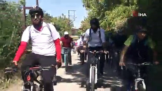 'Avrupa Hareketlilik Haftası' etkinlikleri sürüyor: 500 bisikletli, 3000 yıllık tarihi yolda bisiklet sürdü