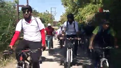 'Avrupa Hareketlilik Haftası' etkinlikleri sürüyor: 500 bisikletli, 3000 yıllık tarihi yolda bisiklet sürdü