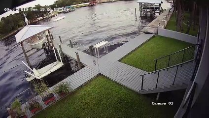 Jet Ski Turns Into Oncoming Boat