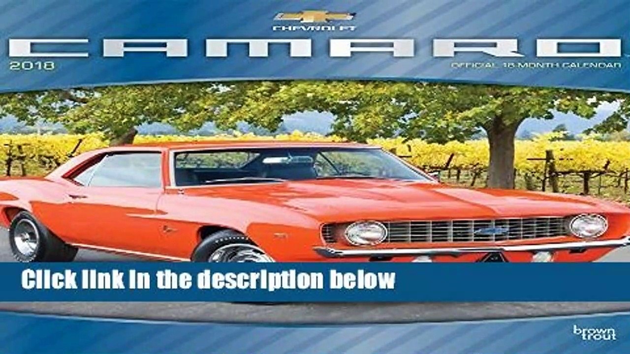 Camaro 2018 Wall Calendar Complete