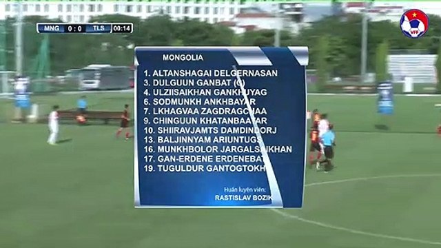 Highlights | U16 Timor-Leste - U16 Mông Cổ | Đại tiệc bàn thắng | VFF Channel