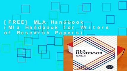 [FREE] MLA Handbook (Mla Handbook for Writers of Research Papers)