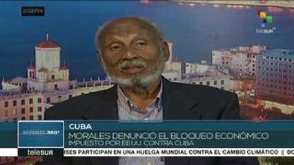 Morales: Bloqueo de EEUU busca afectar a la sociedad cubana