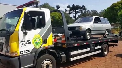Fiat Elba furtada ontem à tarde é recuperada pela Polícia Militar