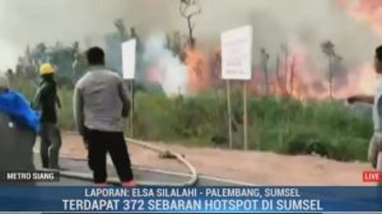 372 Titik Api Terpantau di Sumsel
