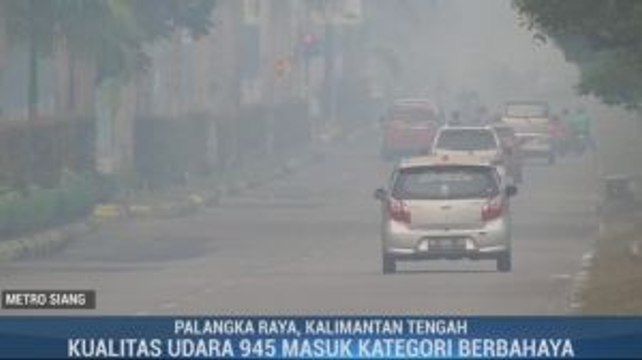 Meski Diguyur Hujan, Kabut Asap di Palangka Raya Belum Hilang
