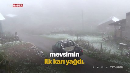 Ardahan'a mevsimin ilk karı yağdı