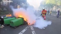 شاهد: أعمال شغب وتخريب في باريس خلال مظاهرات السترات الصفراء ونشطاء المناخ والعمال