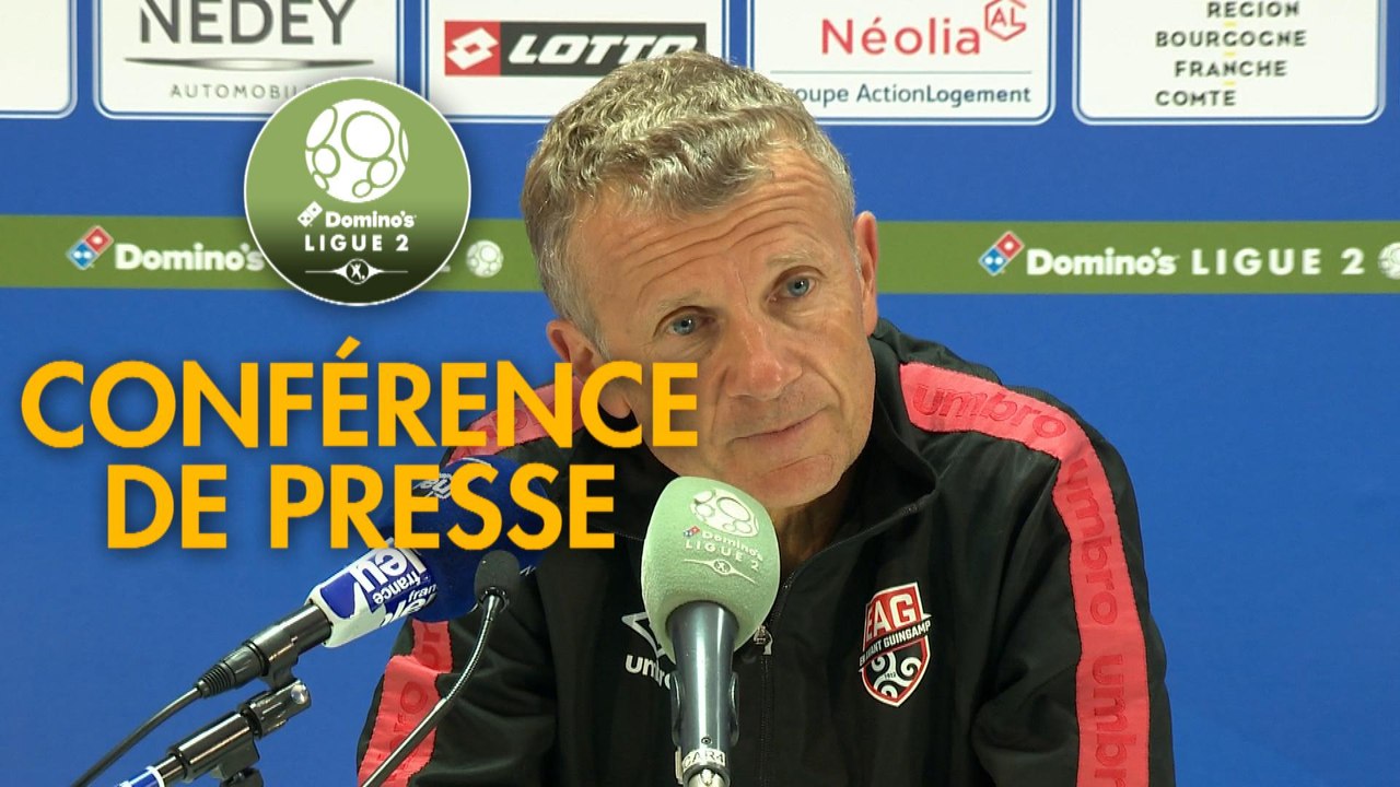 Conférence de presse FC Sochaux-Montbéliard - EA Guingamp (3-1) : Omar DAF (FCSM) - Patrice LAIR (EAG) - 2019/2020