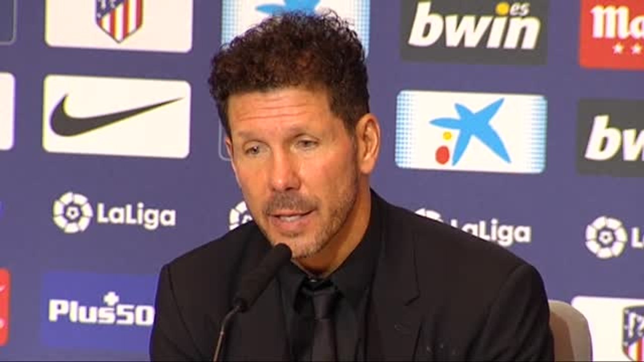 Simeone: "Los jugadores no tienen en el contrato jugar 90 minutos"