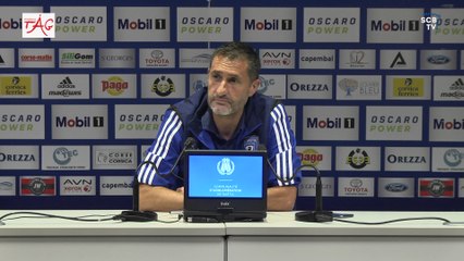 Bastia 4-1 Drancy : Conf. d'après-match de S. Rossi
