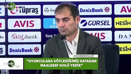 Metin Diyadin: "Oyunculara söylediğimiz hatadan maalesef golü yedik"