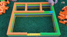 Learn Colors With Blocks and Small Cars Toys Excavator Dump Truck