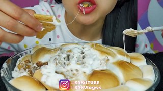 ASMR TOASTED MARSHMALLOW + S'MORES PIE (EATING SOUNDS) NO TALKING