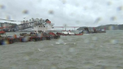 완도 태풍 경보...초속 20m 강풍에 뱃길 끊겨 / YTN