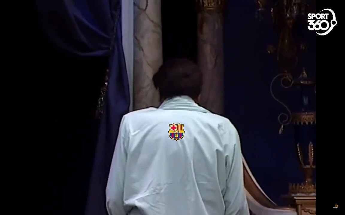 رسالة جمهور برشلونة لفالفيردي واللاعبين بعد الخ...