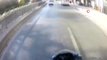 İstanbul'da motosikletli gencin metrelerce sürüklendiği kaza kamerada