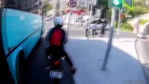 İstanbul’da motosikletli gencin metrelerce sürüklendiği kaza kamerada